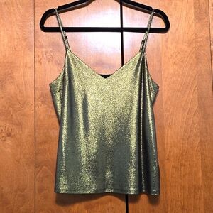 Express Gold Glitter Tank